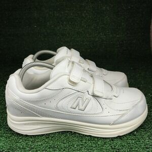 New Balance Walking Shoes Mens 7 Gray 577 Hook and Loop Strap Leather MW577VW